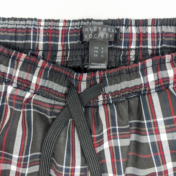 Streetwear Society women's black plaid joggers size S - Picture 8 of 12